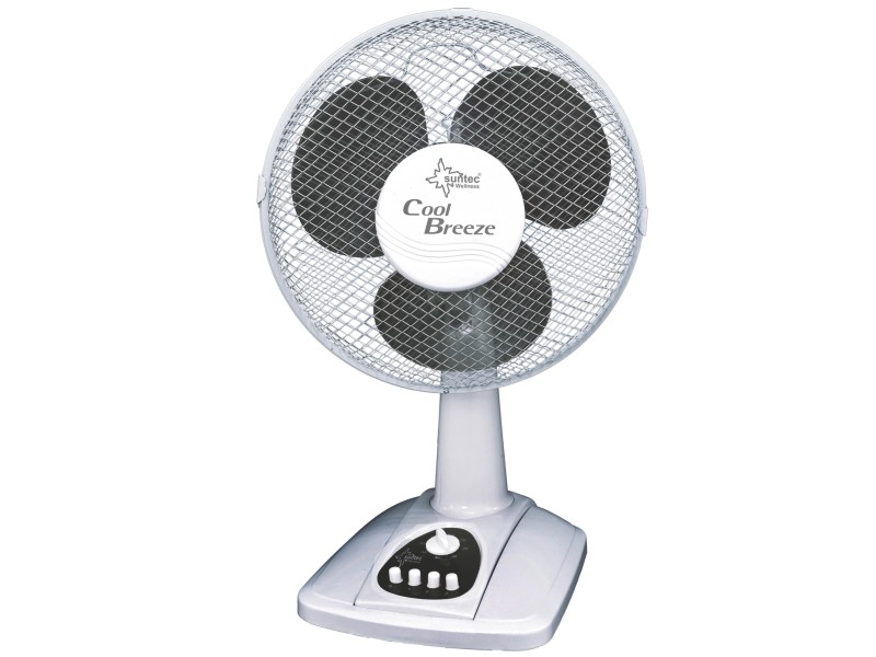 Suntec Tischventilator Coolbreeze Tv Cm Durchmesser Grau Wei