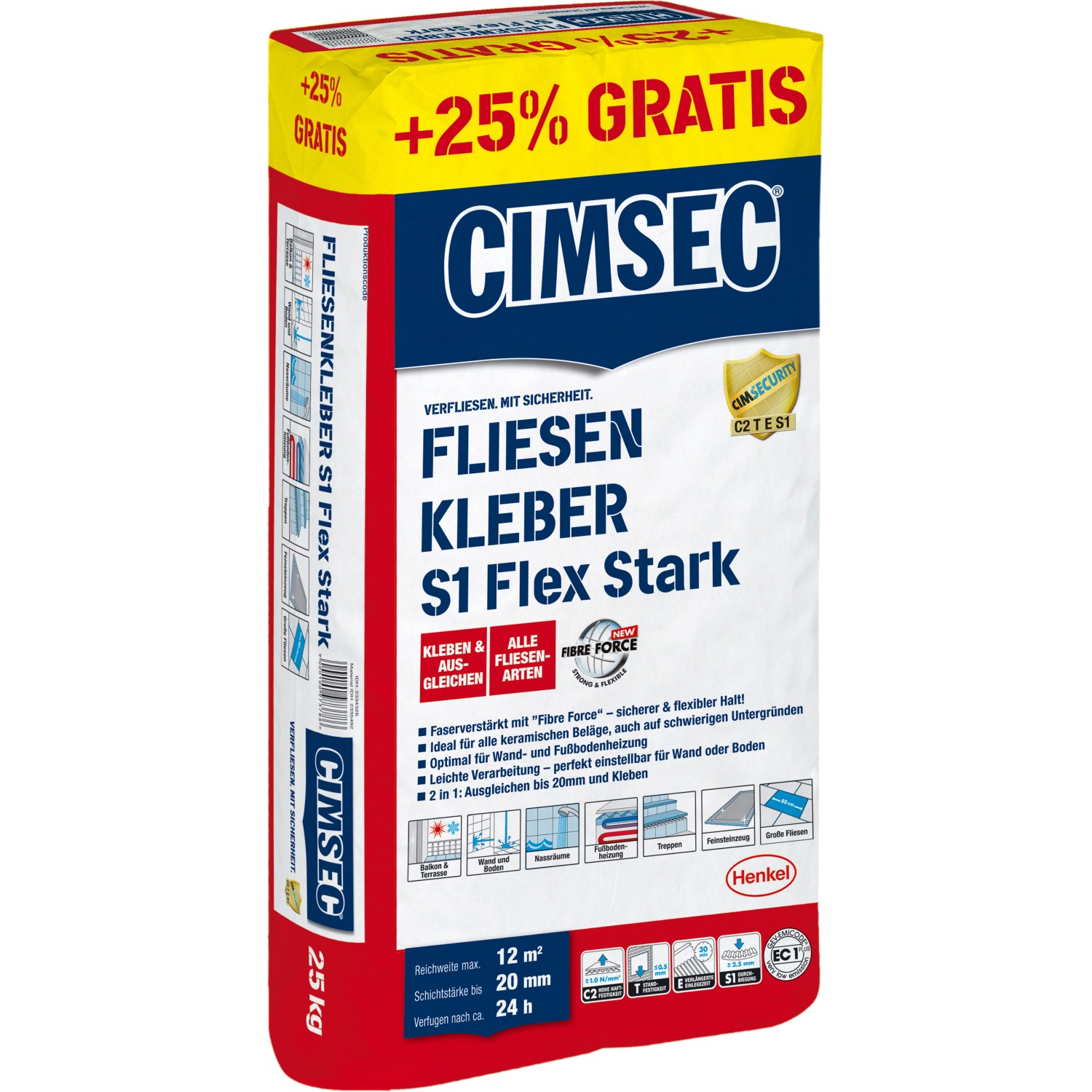 Cimsec Fliesenkleber S Flex Stark Kg Gratis Kaufen Bei Obi