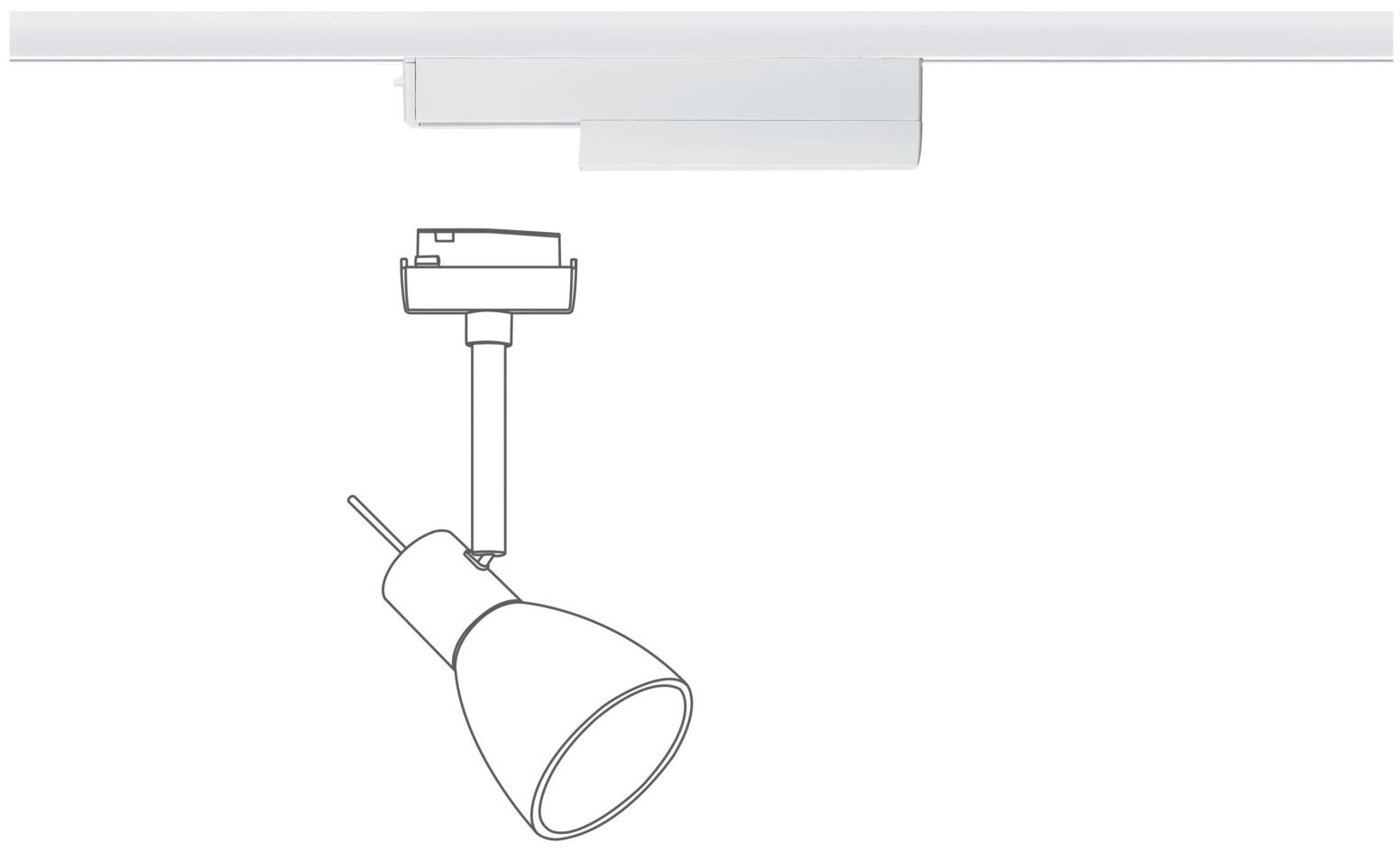 Paulmann Urail Schienenadapter On Off Dimm Smart Home Zigbee 166 Mm X