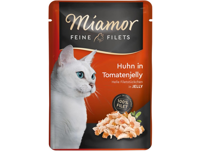 Miamor Katzen Nassfutter Feine Filets Huhn In Tomatenjelly G Kaufen