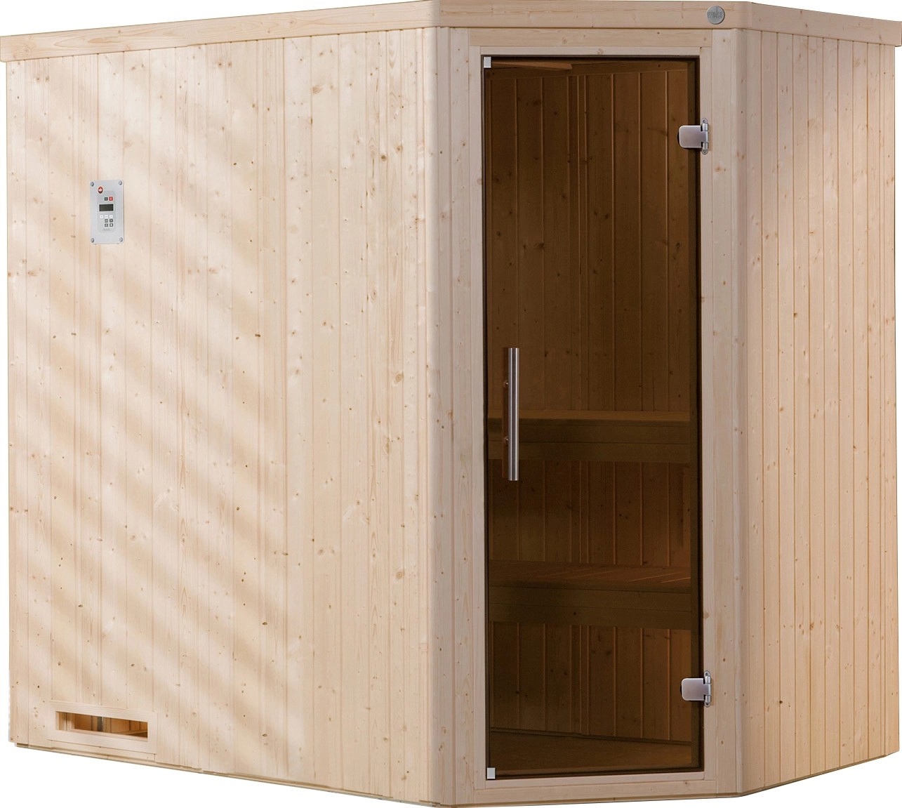 Weka Element Ecksauna Varberg Glastür 144 x 194 x 199 cm kaufen bei OBI