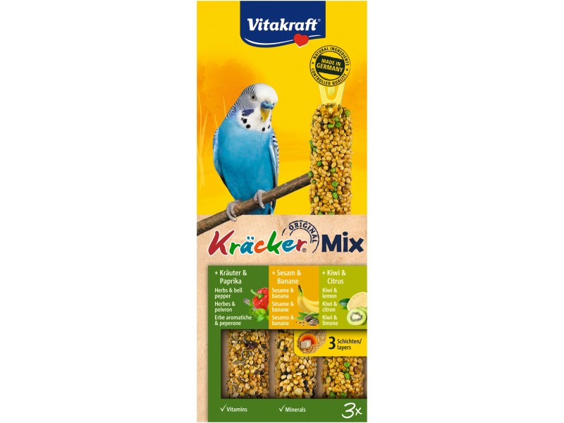 Vitakraft Vogel Ergänzungsfutter Kräcker Mix Kräuter Banane Kiwi 3