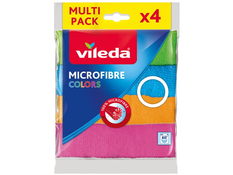 Vileda Allzwecktuch Mikrofaser Colors 4er Pack Kaufen Bei OBI