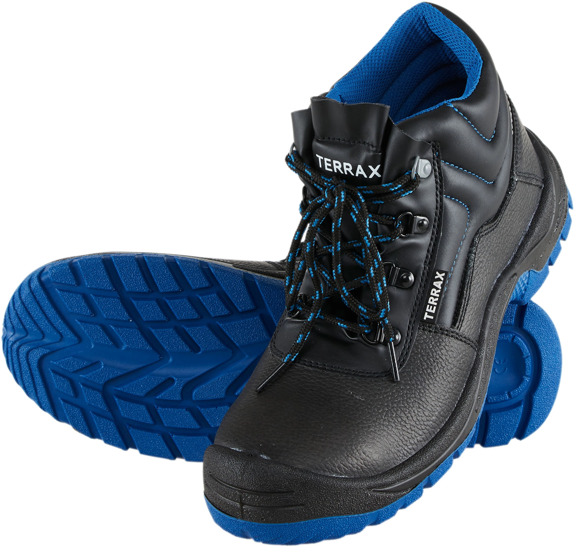 Terrax Workwear Sicherheitsstiefel S 3 Schwarz Blau 43 Kaufen Bei OBI