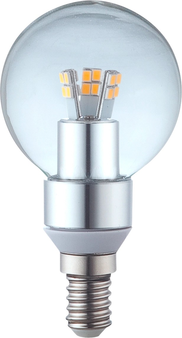 Globo LED Lampe Tropfenform E14 4 W 320 lm Warmweiß klar EEK A