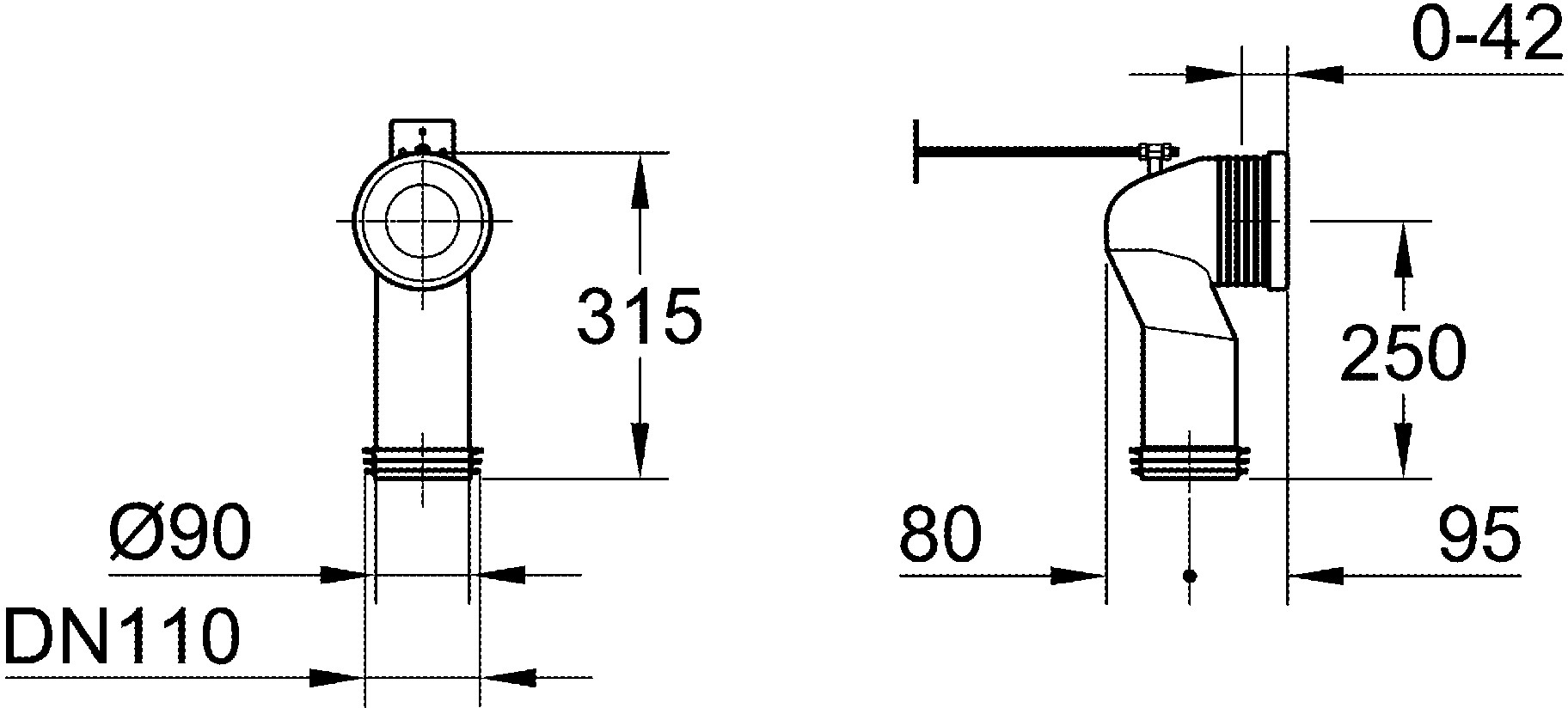 Grohe Wc Ablaufbogen Vertikal Kaufen Bei Obi