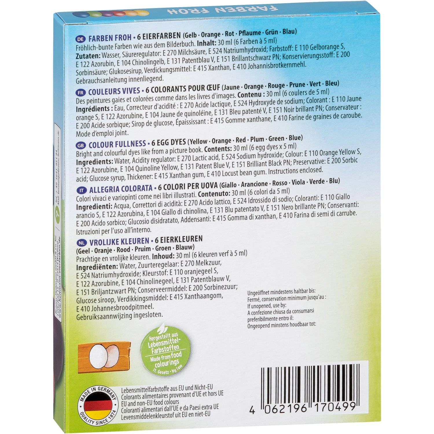 Brauns Heitmann Eierfarben Farben Froh 30 Ml 6 Farben Kaufen Bei OBI