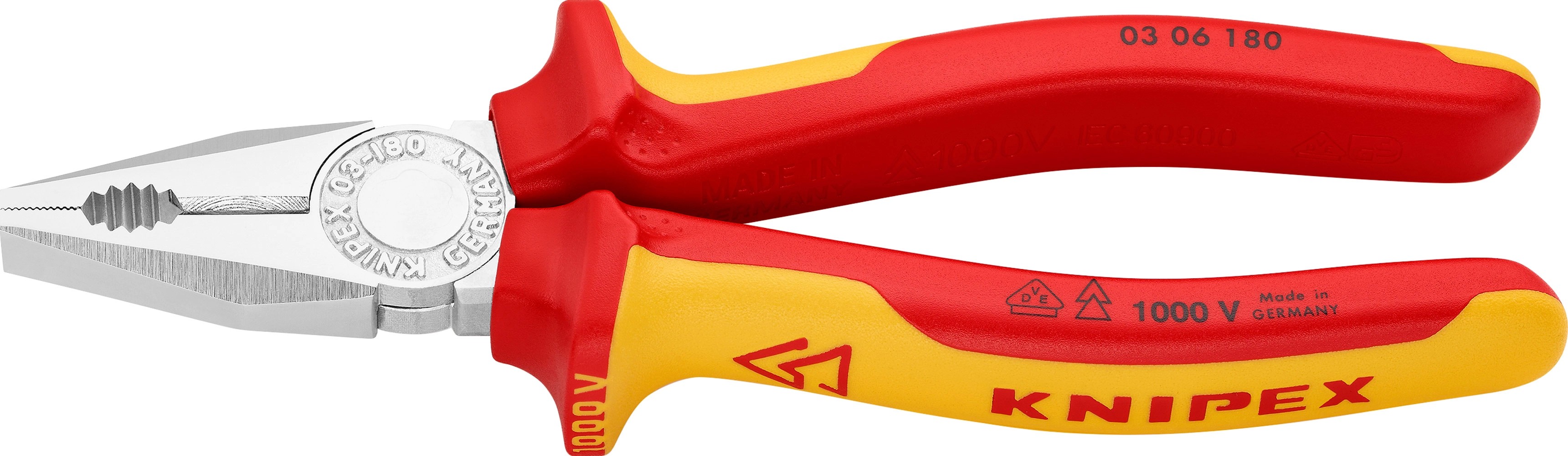 Knipex Kombizange Verchromt Isoliert Mit Mehrkomponenten H Llen Vde