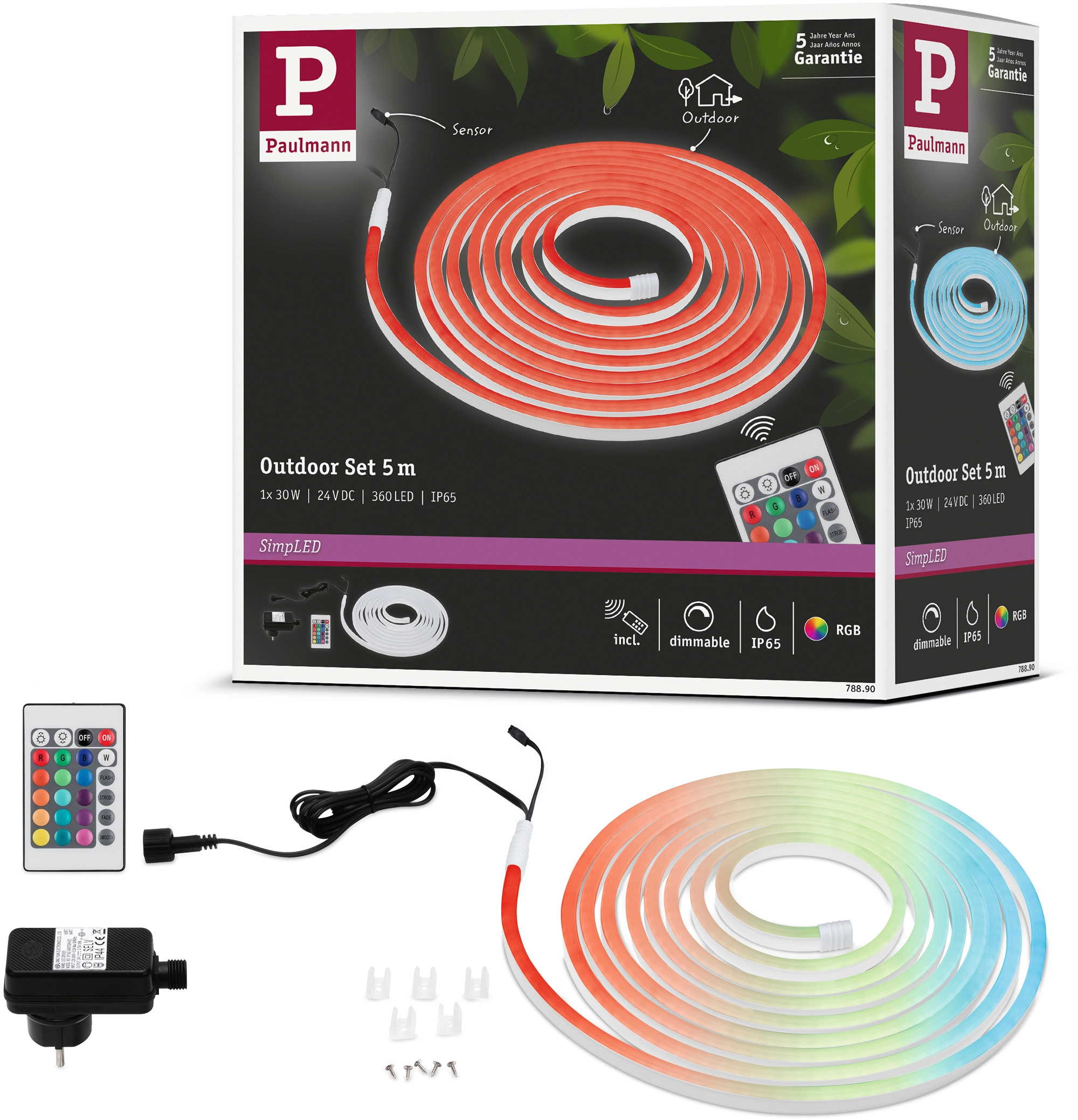 Paulmann Simpled Led Strip Outdoor Rgb Komplett Set M Wei Kaufen Bei Obi