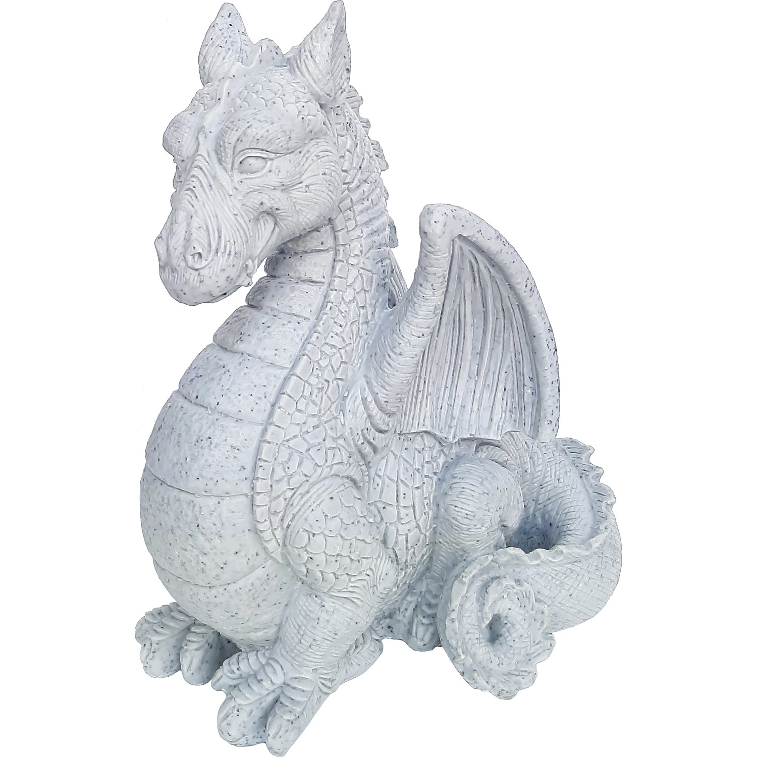 Deko Figur Drache Stehend Cm X Cm X Cm Grau Kaufen Bei Obi