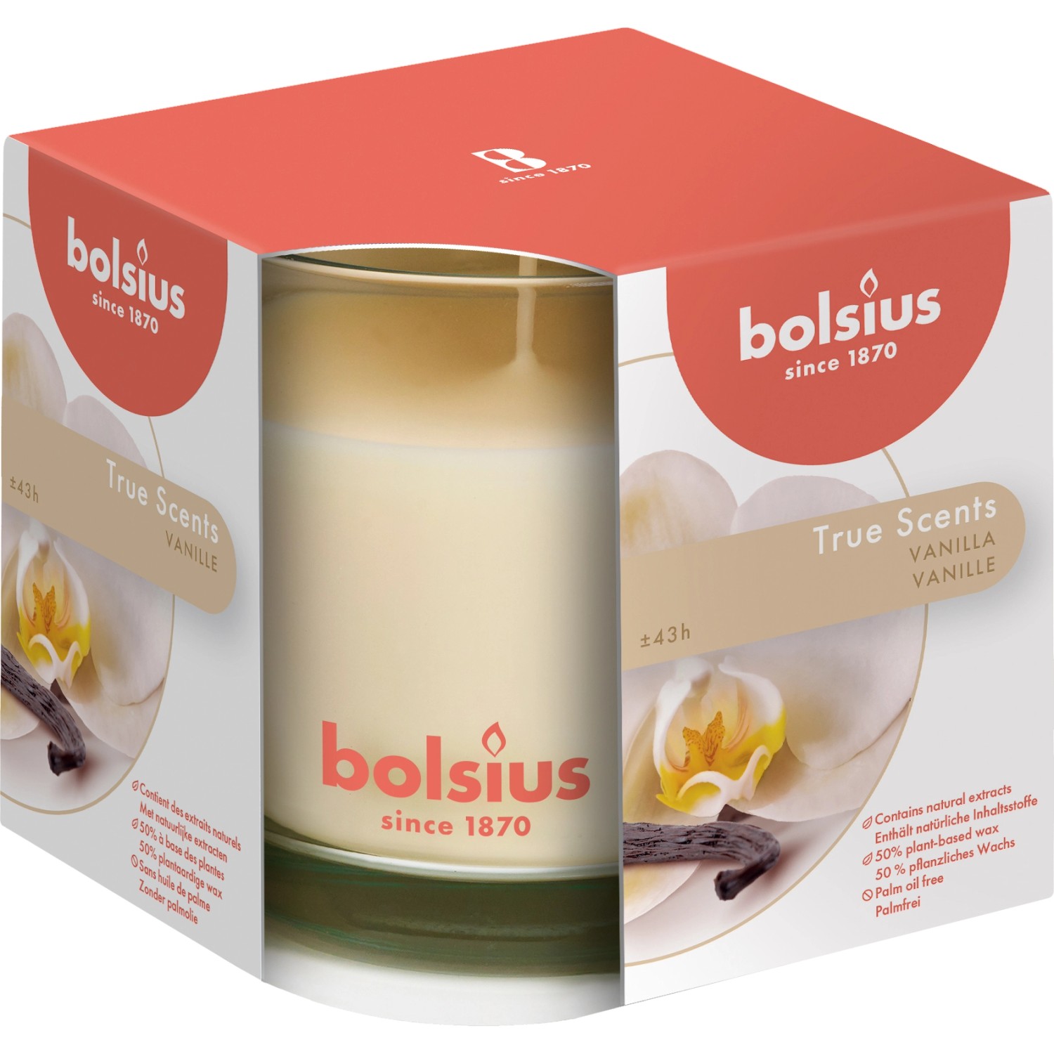 Bolsius Duftkerze True Scents im Glas Vanille Groß kaufen bei OBI