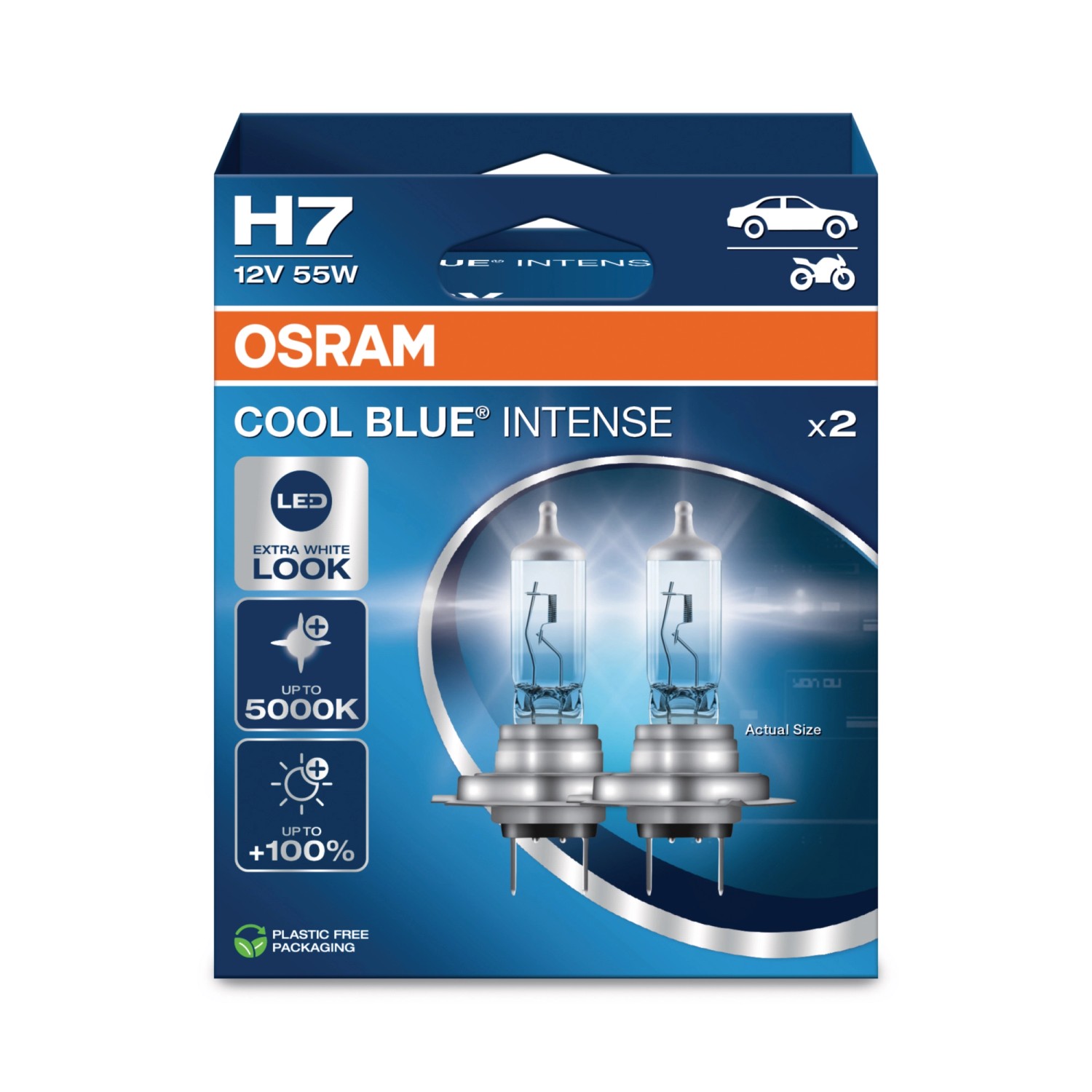 Osram Hightech Halogenlampe H7 Cool Blue Intense 2 Stück kaufen bei OBI