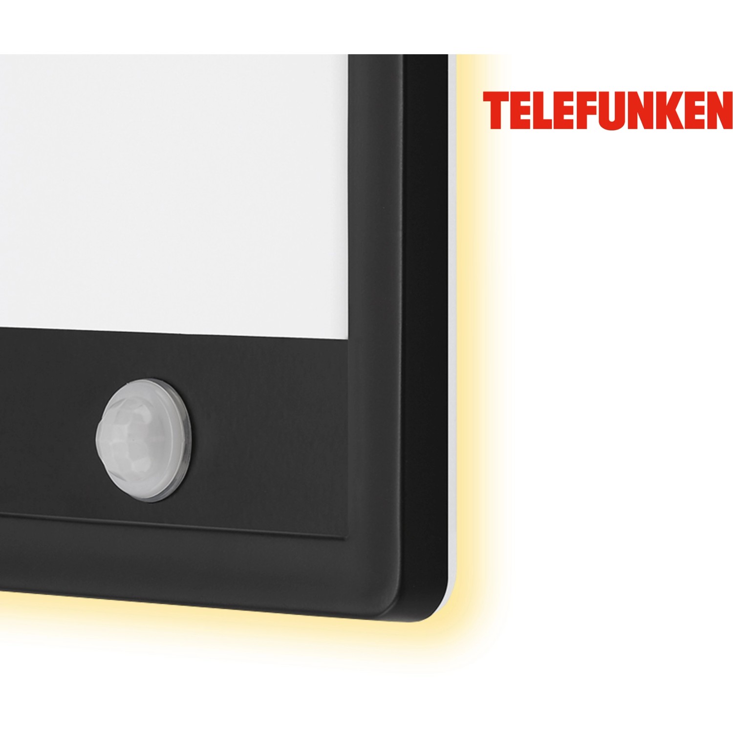 Telefunken LED Außenleuchte mit Bewegungsmelder Nizza Schwarz 16 W