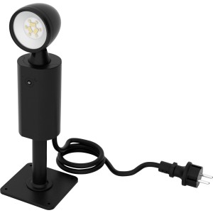 Schwarze Link2Home LED WiFi Außenleuchte mit RGB, 3W, smarte Gartenbeleuchtung.