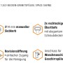Miló Röhrensiphon-Set für Doppelbecken, Ø 114 mm, mit Edelstahl Ab- und Überlaufgarnitur und Kunststoffrohren.