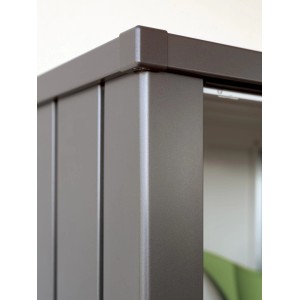 Biohort Terrassenschrank Julia Gr. L High Silber-Metallic