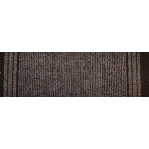 Brauner Teppichläufer Sydney als Meterware, 80 cm breit.