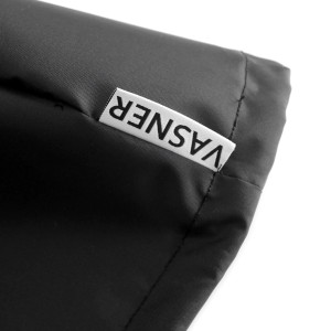 Schwarze Vasner Abdeckhaube AirCape Größe M für Terrassenstrahler Appino Beatzz.