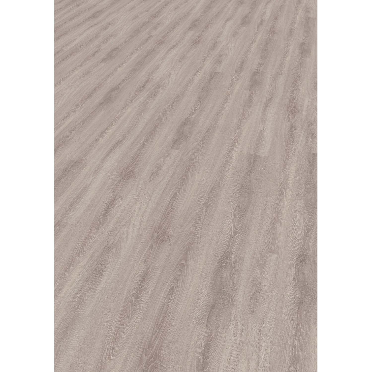 Heller Laminatboden im Eiche Altholz Design mit fühlbarer Struktur für Wohn- und Gewerberäume.