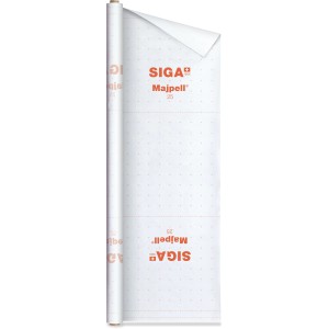 Siga Majpell 25 Dampfbremse, 3x50m Rolle für Dachsanierung und Dämmstoffzubehör.