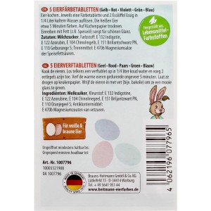 Brauns-Heitmann Eierfarben Kaltfarben mit 5 Farben für bunte Ostereier.