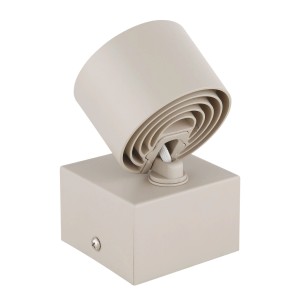 Globo LED-Strahler Rae Metall Sandfarben matt 13 cm x 7,2 cm x 9,5 cm