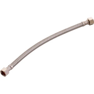 Flexibler Winkel-Anschlussschlauch, 300 mm lang, für Trinkwasserinstallationen in Küche und Bad.