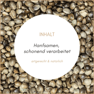 Supravit Hanf Wildvogelfutter: Nahaufnahme von schonend verarbeiteten Hanfsamen, reich an Omega3.