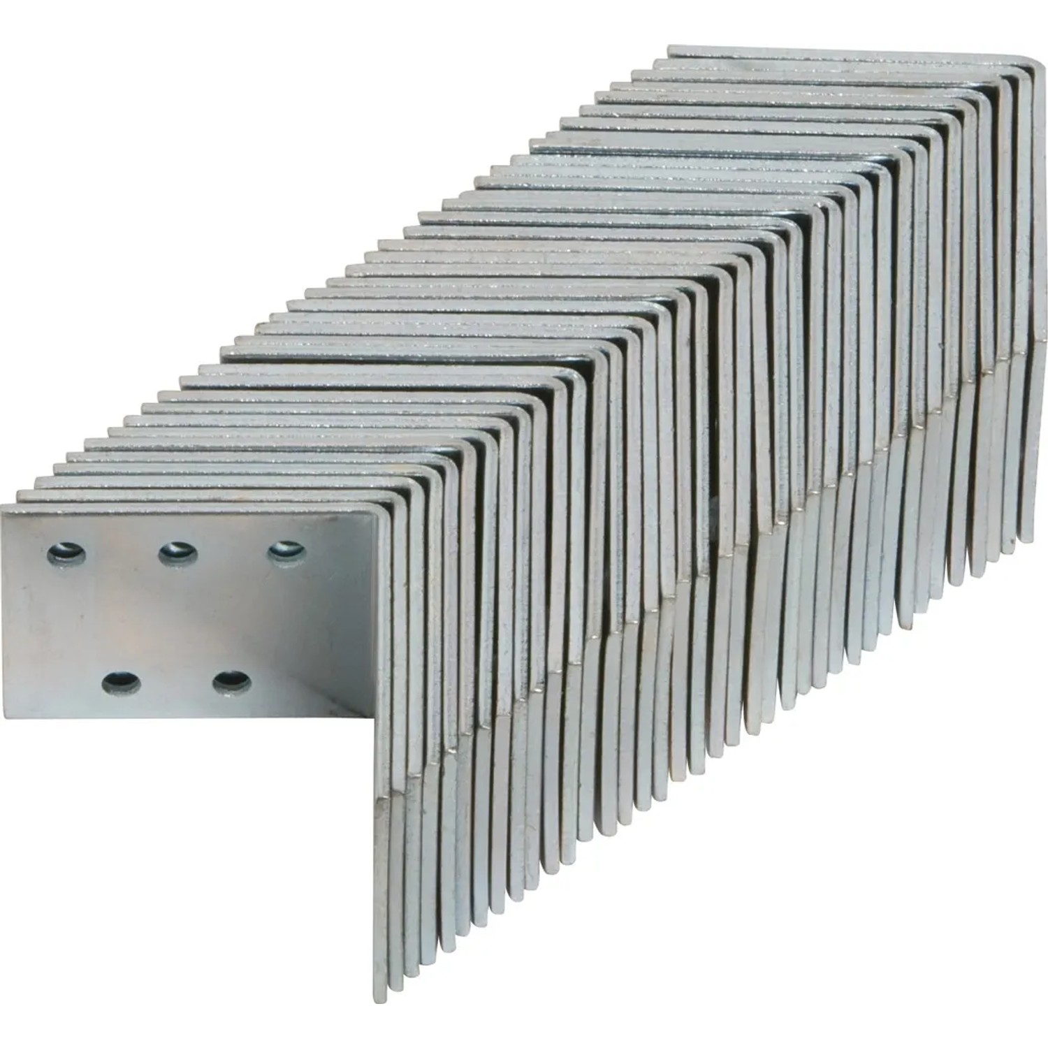 Edelstahl Winkelverbinder, 50x50x40 mm, 40 Stück, für stabile Holzverbindungen im Innenbereich.