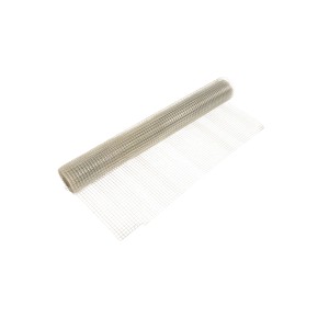 Aufgerolltes, verzinktes Volierengitter, Maschenweite 12,7 mm, 5x0,5 m, Drahtstärke 1 mm.