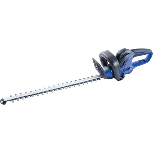 LUX Elektro-Heckenschere E-HS-600/55 A, blaue Heckenschere mit 55 cm Schnittlänge.