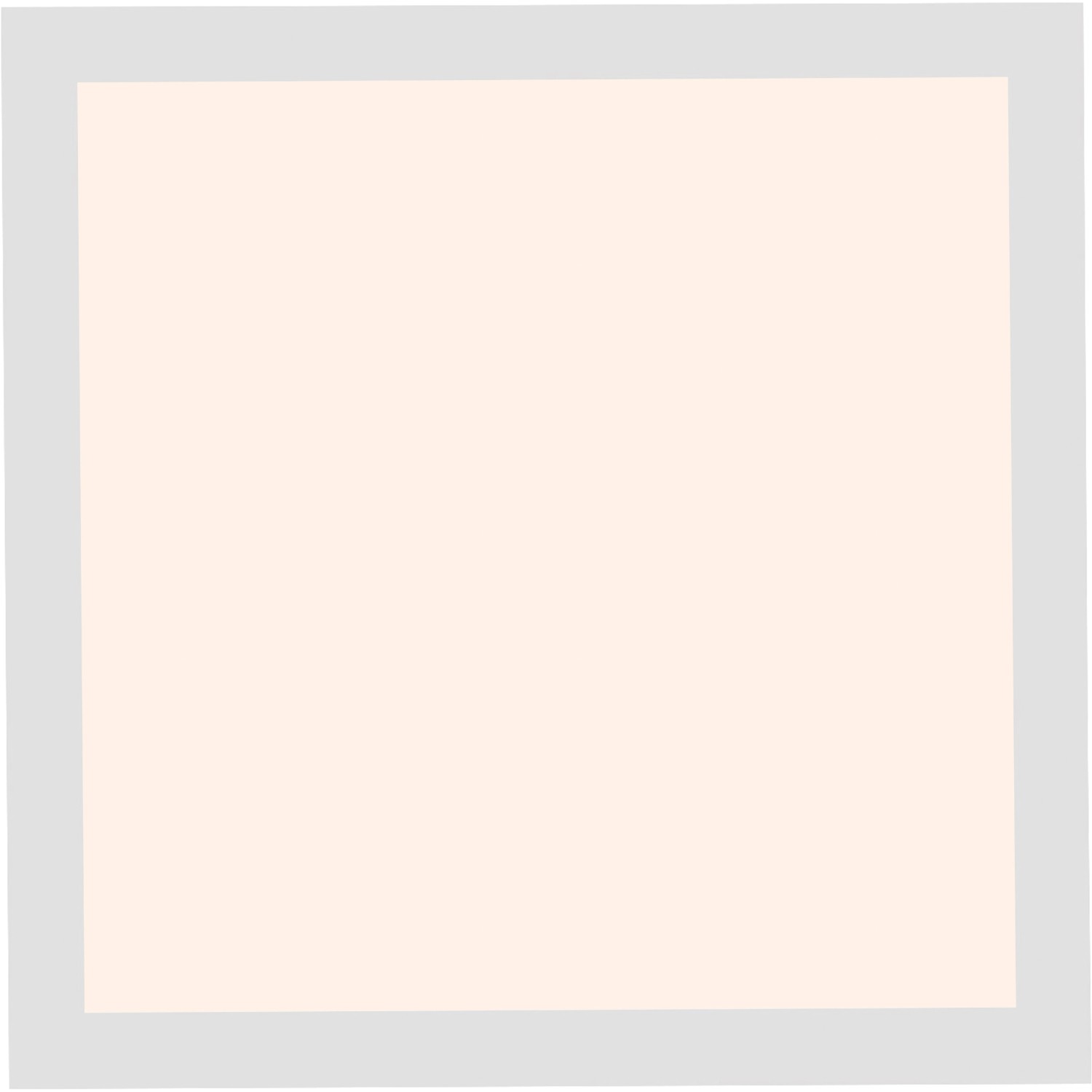 Quadratisches, weißes LED-Panel Fleet 29,5x29,5 cm für die Deckenmontage.