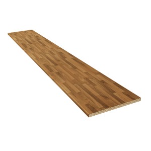 Kaindl Arbeitsplatte Nussbaum Butcherblock, 38mm stark, Meterware für Küchen.
