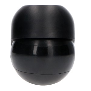 Schwarzer LED's light Aufputz-Bewegungsmelder 180° IP54 für Innen- und Außenbereich.