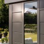Gerätehaus Classico 3030 Lounge XL Rechts Fenster Weiße Ecken 762 x 238 cm Weiß_5