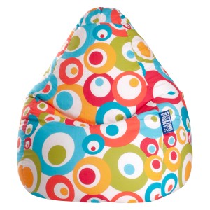 Sitting Point Sitzsack BeanBag Malibu 120 l Türkis Bunt