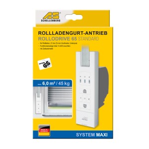 Schellenberg RolloDrive 65 Standard Rollladenantrieb im Karton, System Maxi.