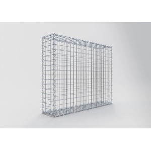 Gabiona Gabionenkorb, 80x100x20 cm, Maschenweite 5x5 cm, Drahtkorb für Einfassungen und Mauersysteme.