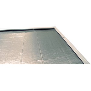 Weka Dachbahnenset für Saunahaus Farsund/Kuopio, silbergrau, selbstklebend.