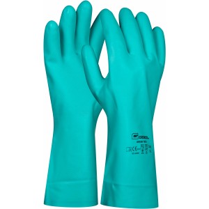 Gebol Green Tech Arbeitshandschuhe, Größe L, aus Nitril, grün.