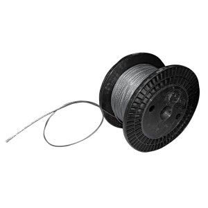 Handlauf-Seil aus Edelstahl, 4 mm Durchmesser, 10 m Rolle für Treppengeländer.