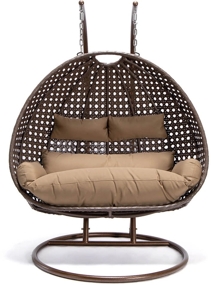 Home Deluxe Hängesessel Twin Polyrattan Braun kaufen bei OBI