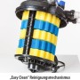 Heissner Druckfilter-Set FPU 10000 mit gelb-blauen Filterschwämmen und Easy Clean Reinigungsmechanismus.