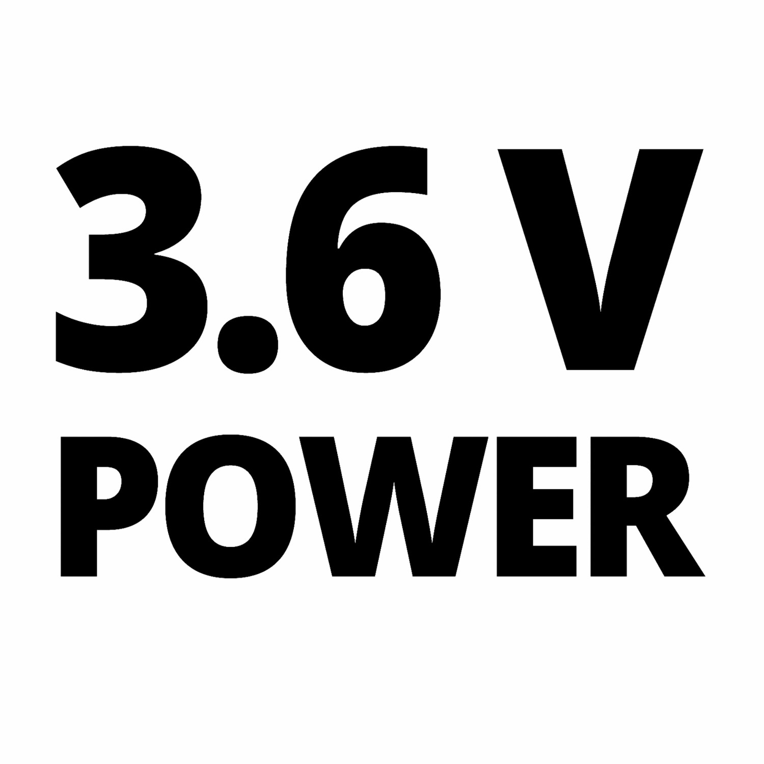 3,6 V Power Schriftzug für Einhell Akkuschrauber.