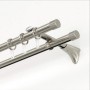 Gardinia Gardinenstange Memphis Edelstahl, 16 mm Durchmesser, 120 cm Länge.
