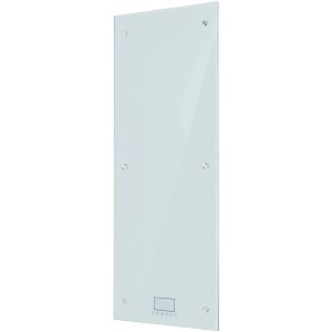 Weißer Glaspanel-Heizer 850 W mit LED-Anzeige für elektrische Heizgeräte.