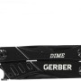 Schwarzes Gerber Multi-Tool Dime mit 12 Werkzeugen, geschlossen.