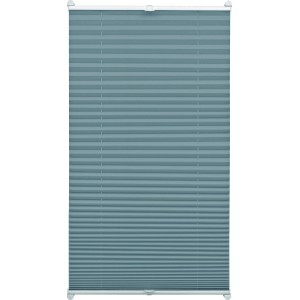 Gardinia EasyFix Plissee, 40x130 cm, Schiefergrau, mit Bedienschienen für Fensterdeko.