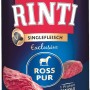 Rinti Singlefleisch Exclusive Ross, 800g Dose Hunde-Nassfutter mit Pferdefleisch.
