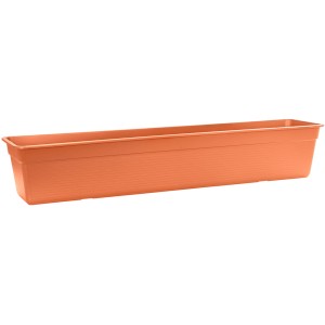 Florus Balkonkasten Original Super 60 cm in Terrakotta aus recyceltem Kunststoff.